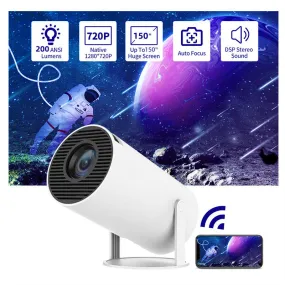 180° Automatic Focus Home Video Portable Projector
