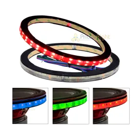 (2) ﻿﻿10 " Waterproof RGB LED Speaker Rings 1/2" Spacer DS18 LRING10 Accent