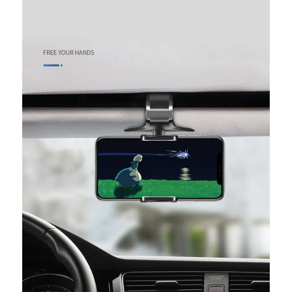 3 in 1 Car GPS Smartphone Holder: Dashboard / Visor Clamp   AC Grid Clip for M.T.T. Waterproof - Black