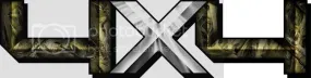 3.5"x14" 4x4 hard edge marshland high resolution truck bed or car side vinyl graphic decals.