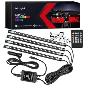 48Leds RGB Interior Light Strip Remote Control 4PCS