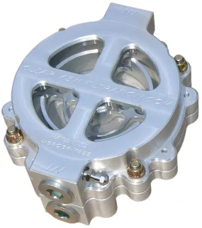 6" Hi-Flow See Through Oil Filter - Clear Anodised CV100-115