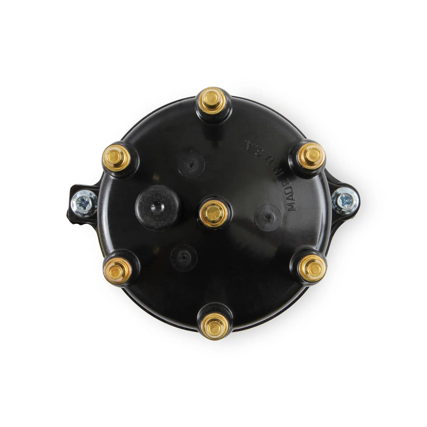 ACCEL Distributor Cap - HEI Style Terminals - Brass Terminals - Screw Down - Black - Vented - Jeep Inline-6