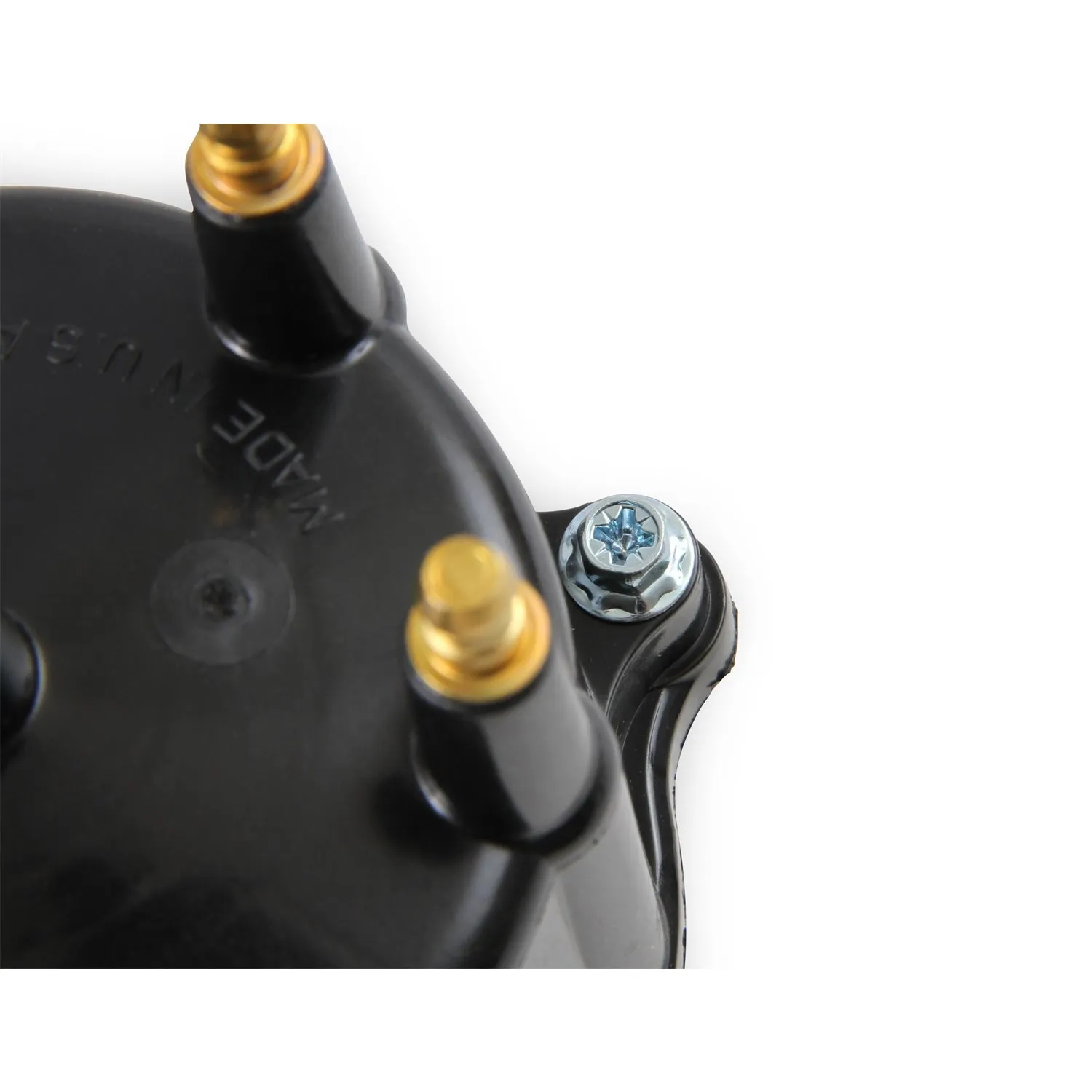 ACCEL Distributor Cap - HEI Style Terminals - Brass Terminals - Screw Down - Black - Vented - Jeep Inline-6