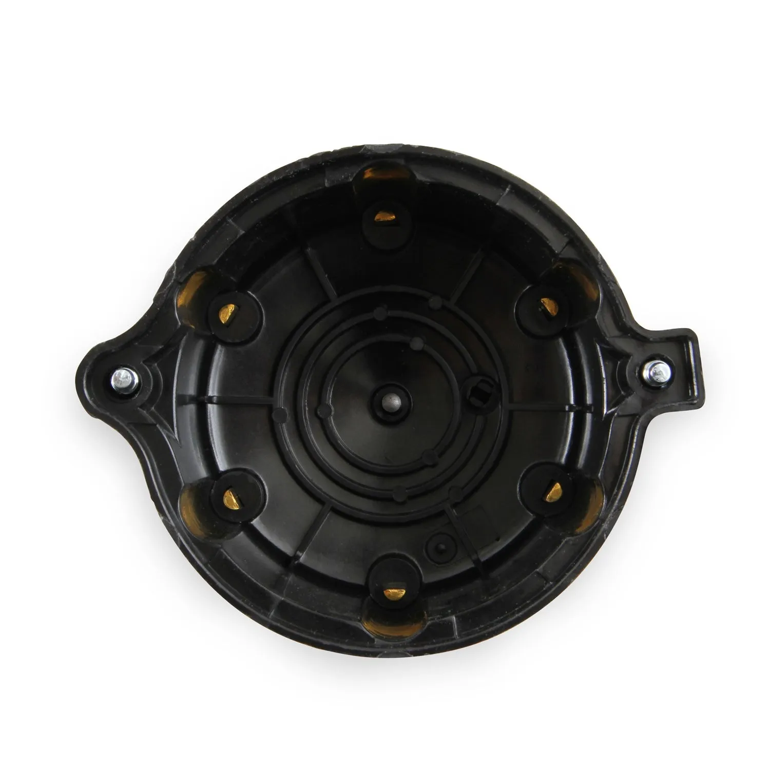 ACCEL Distributor Cap - HEI Style Terminals - Brass Terminals - Screw Down - Black - Vented - Jeep Inline-6