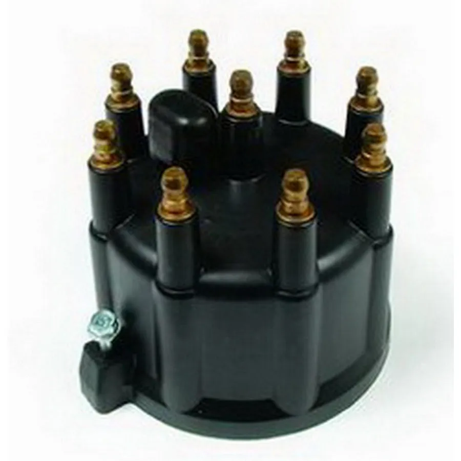 ACCEL Distributor Cap - HEI Style Terminals - Brass Terminals - Screw Down - Black - Vented - Small Block Mopar
