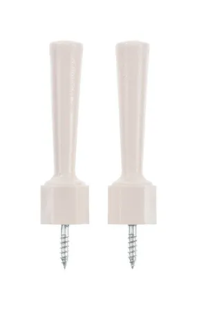 Ace 3-1/4 in. W Plastic Almond Flexible Door Stop Mounts to door and wall