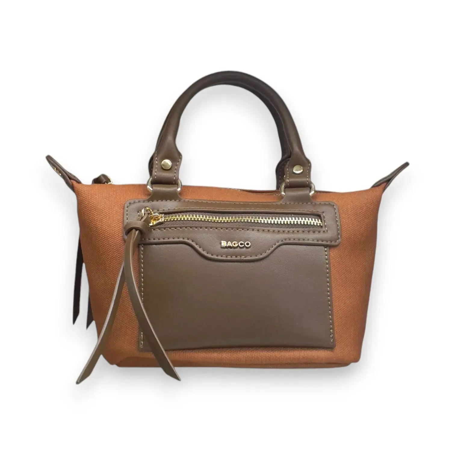 Bagco Casual Texture Compact Hand Bag  with Pocket