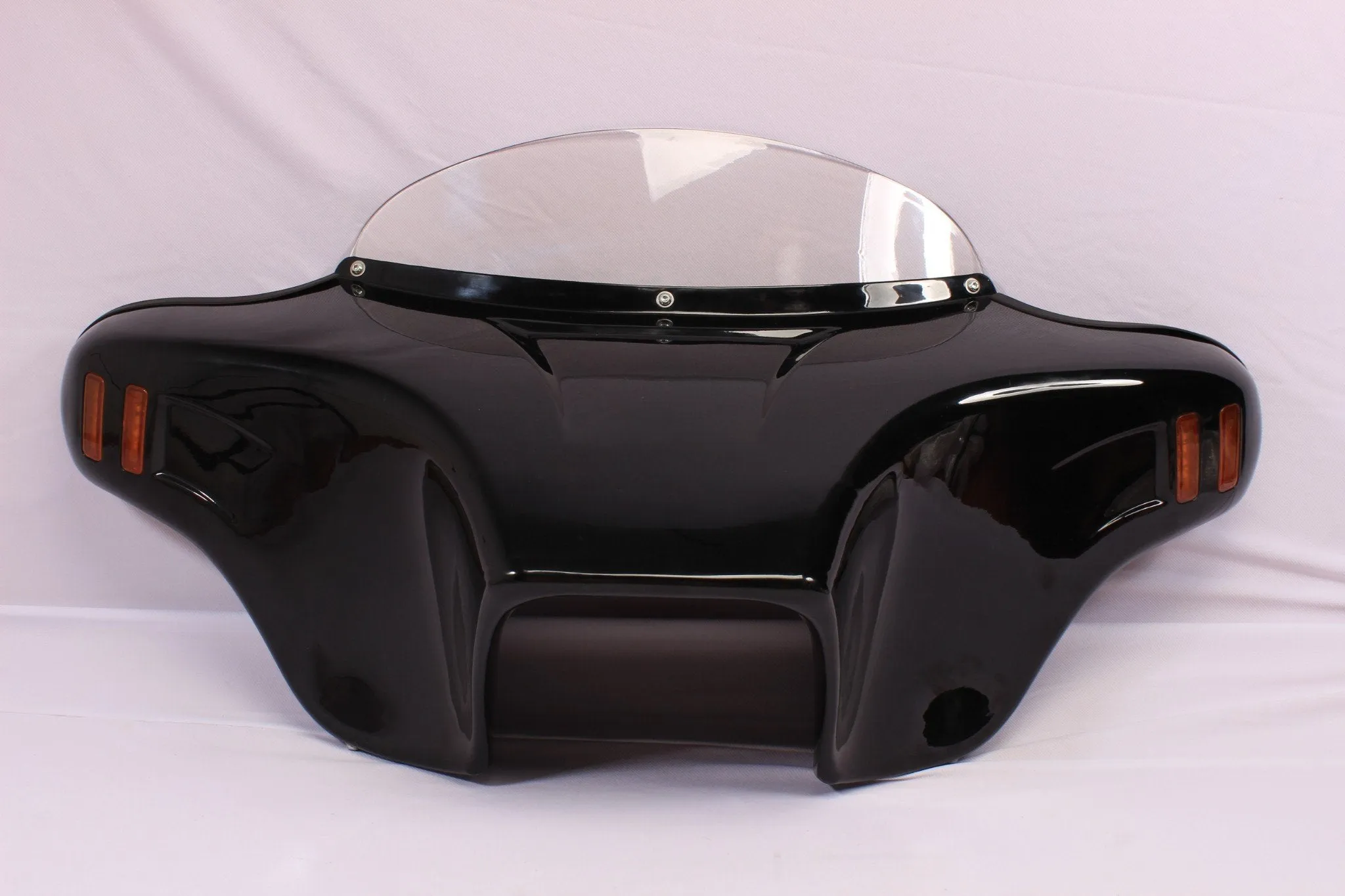 Batwing Fairing Windshield 4  KAWASAKI VN1500 Vulcan Classic 1996-2005 FI 1996-2008 Abs Red Amber Lights