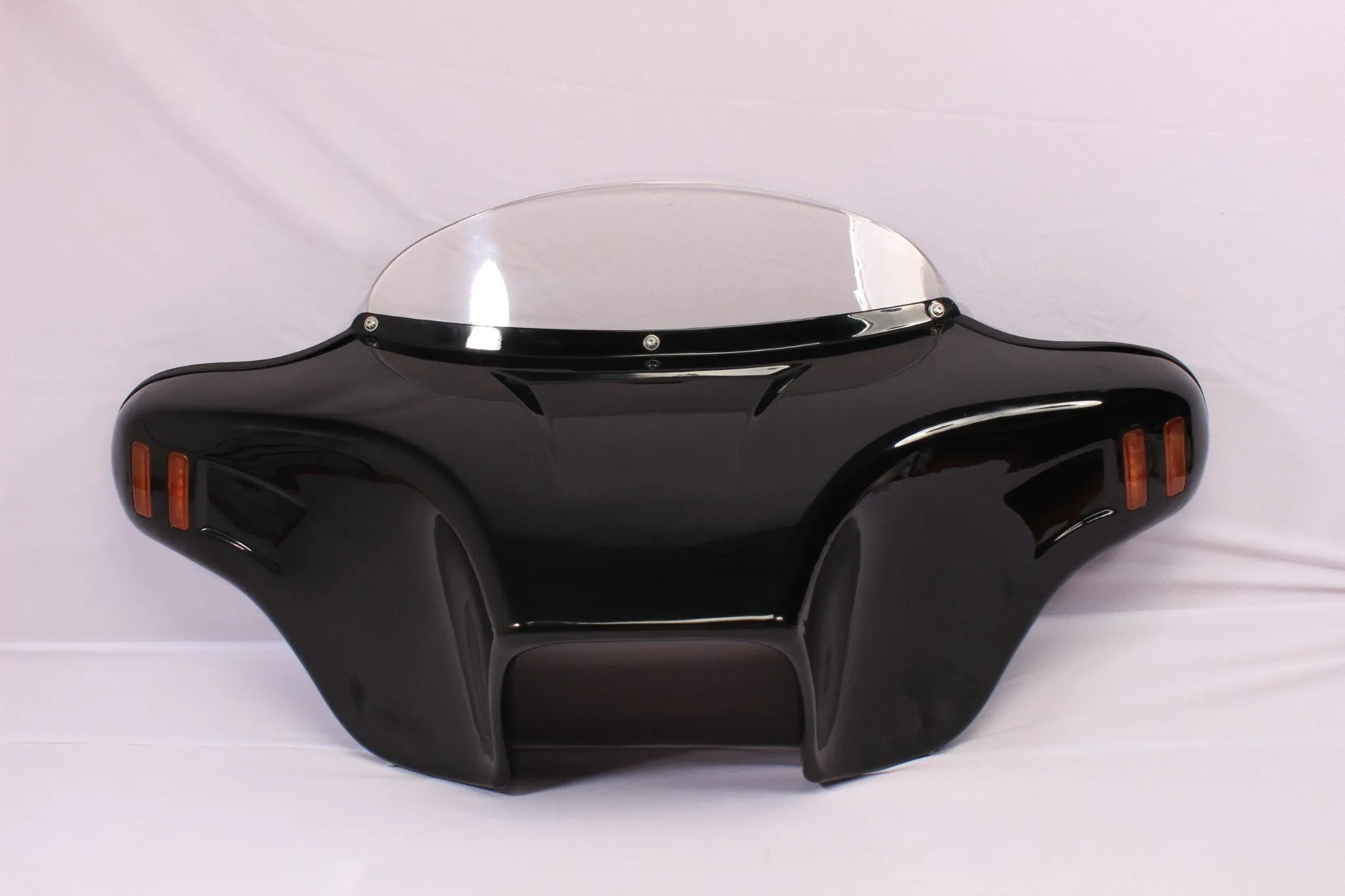 Batwing Fairing Windshield 4  KAWASAKI VN1500 Vulcan Classic 1996-2005 FI 1996-2008 Abs Red Amber Lights