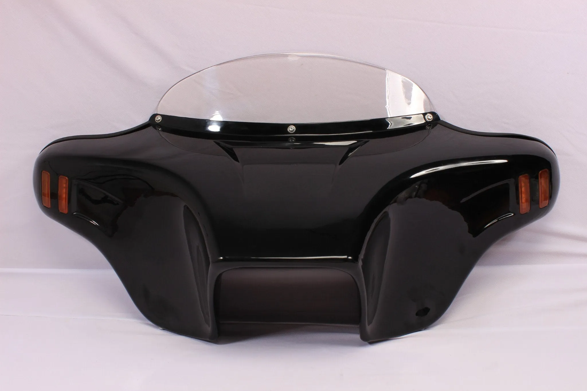 Batwing Fairing Windshield 4  KAWASAKI VN1500 Vulcan Classic 1996-2005 FI 1996-2008 Abs Red Amber Lights