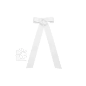 Beyond Creations Flat Bow  w/ 7" Streamers On Alligator Clip