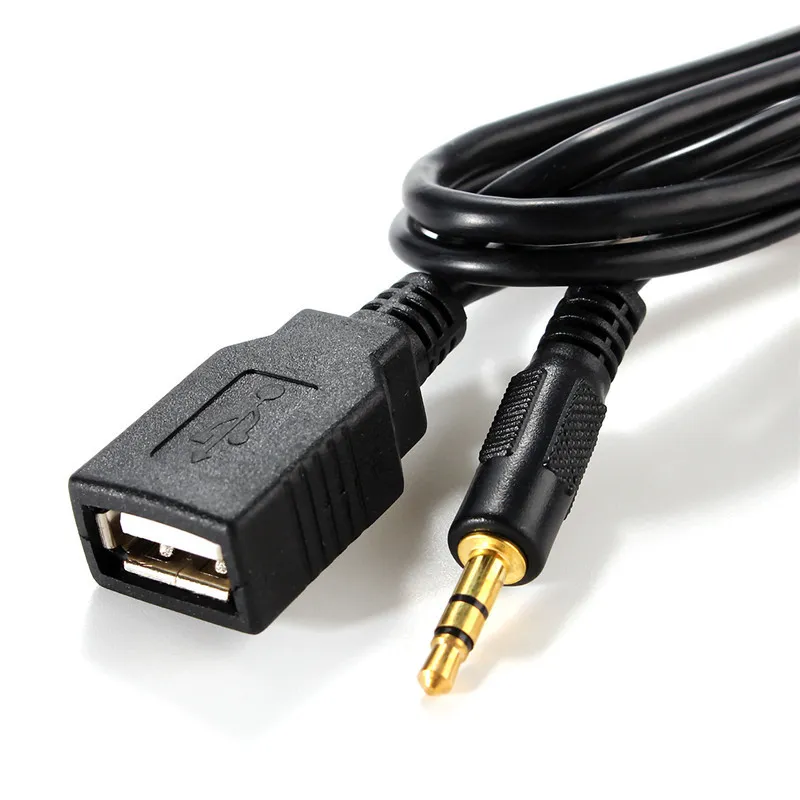 Car USB MP3 Interface Adapter & Card Reader 3.5Mm AUX in Input for 12Pin VW Audi