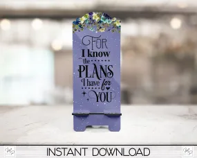 Christian Cell Phone Stand PNG for Sublimation Design, Digital Download
