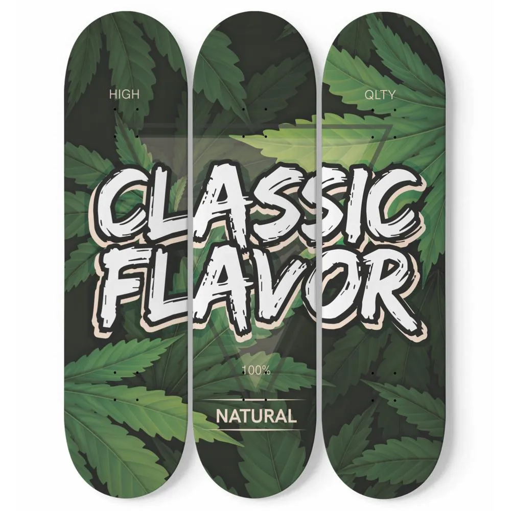 Classic Flavor Skateboard Wall Art
