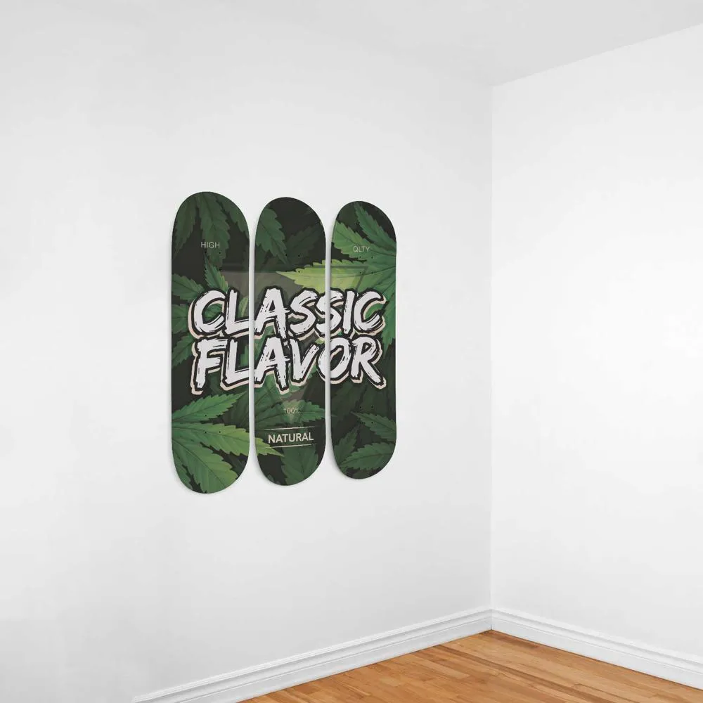Classic Flavor Skateboard Wall Art