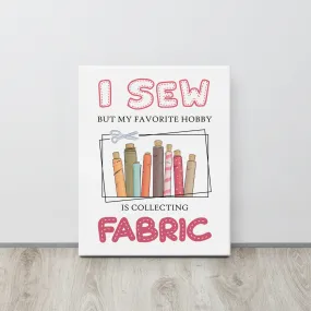 Collecting Fabric Canvas Print