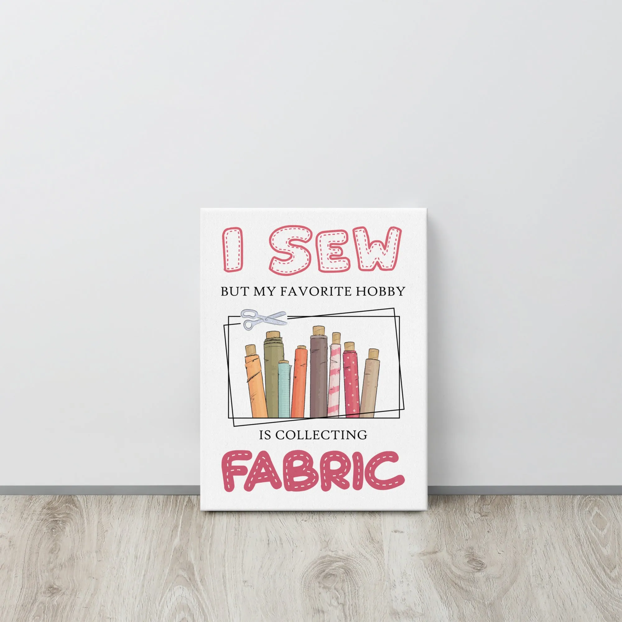 Collecting Fabric Canvas Print