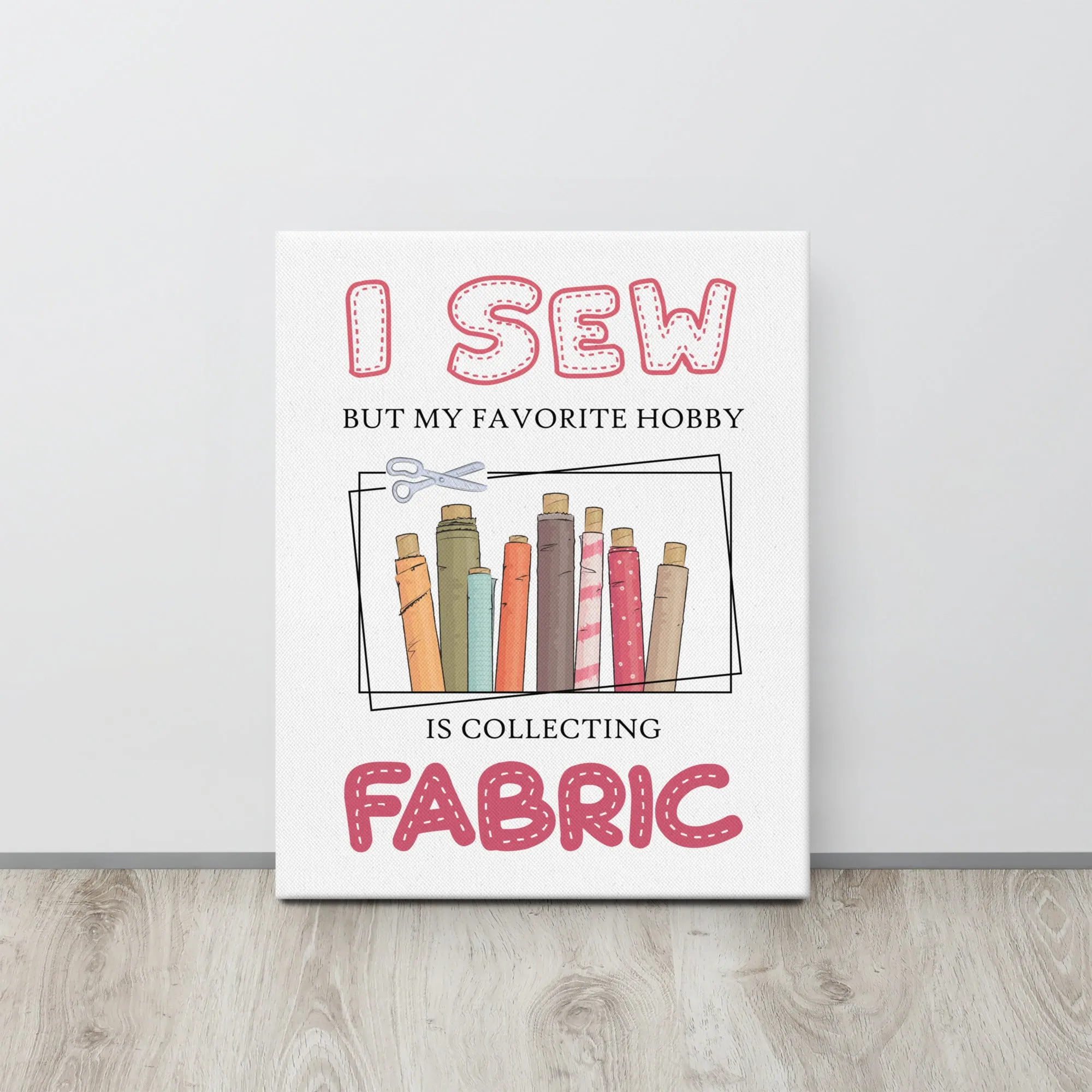 Collecting Fabric Canvas Print
