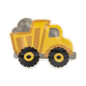 Construction Dump Truck Paper Plate