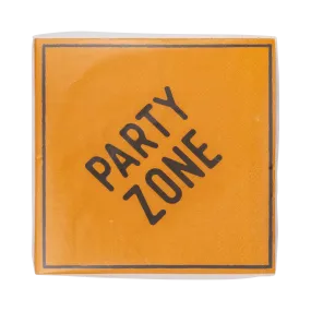Construction Sign Paper Cocktail Napkin
