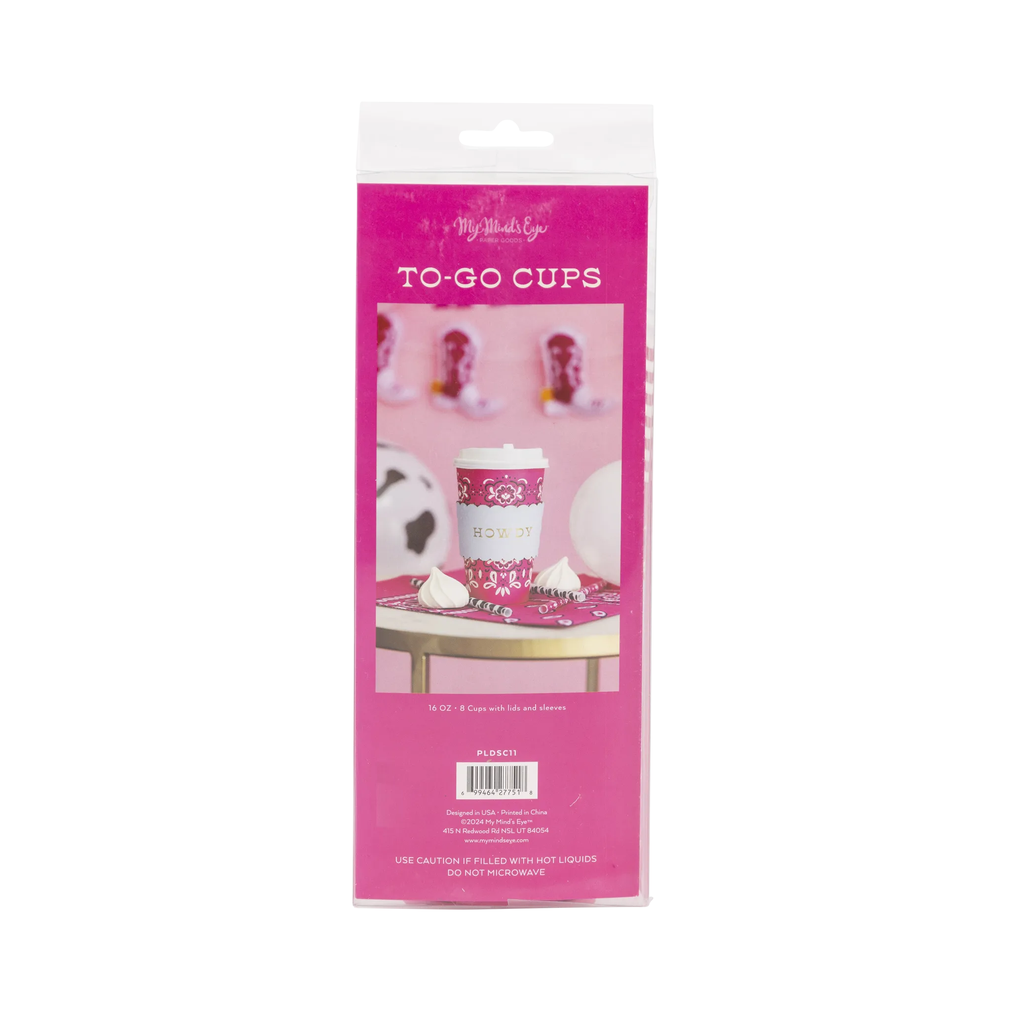 Cowgirl Pink Bandana To Go Cups