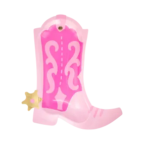 Cowgirl Pink Boot Shaped Plate