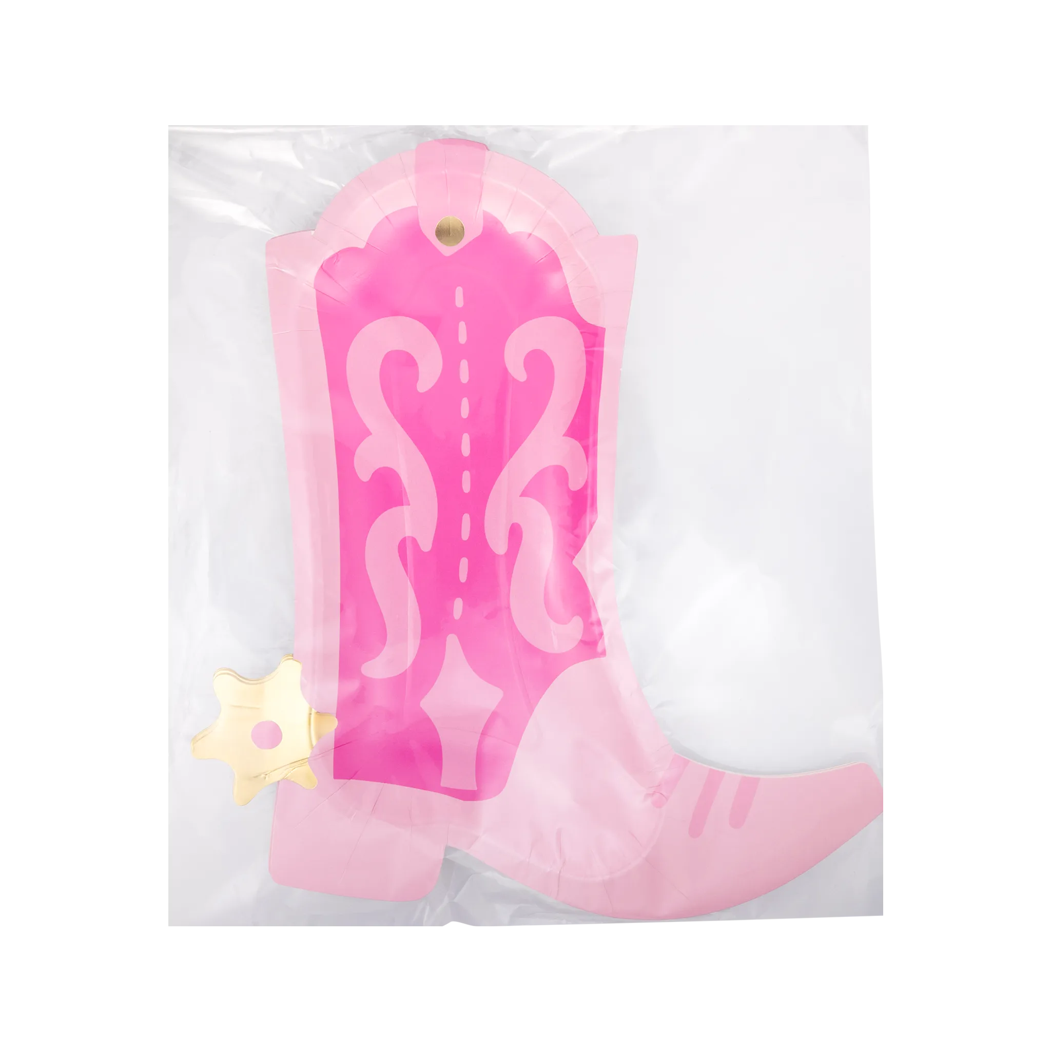 Cowgirl Pink Boot Shaped Plate