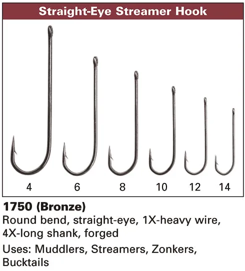 Daiichi 1750 Straight Eye Streamer Hook