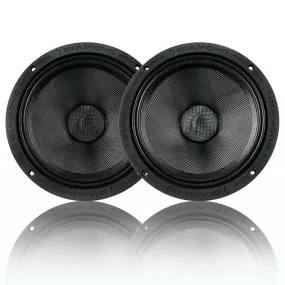 Diamond Audio 8" Neodymium Midrange 4 Ohm 350W RMS High-Output Speaker Pair