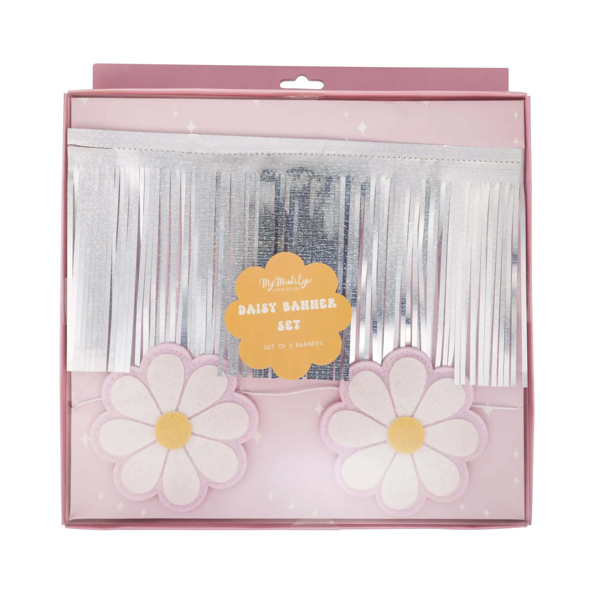 Disco Daisy Puffy Felt Banner Set