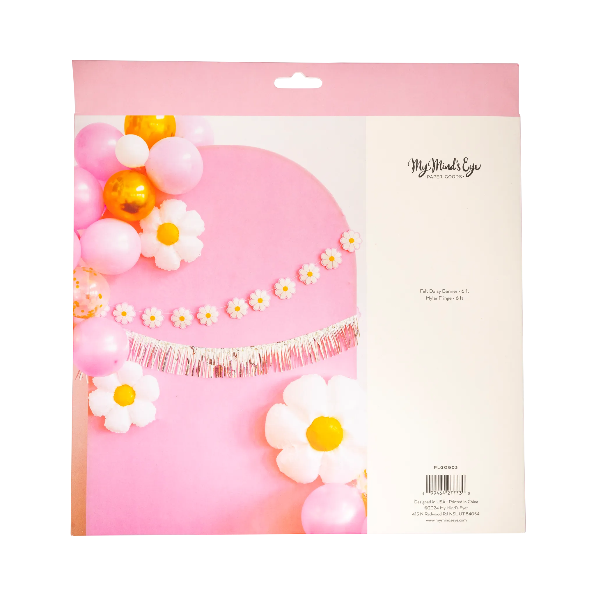 Disco Daisy Puffy Felt Banner Set