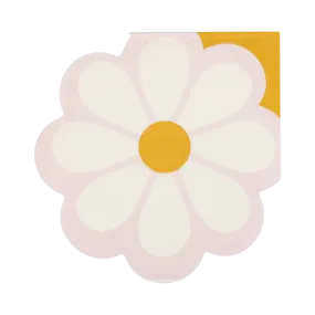 Disco Daisy Shaped Cocktail Napkin