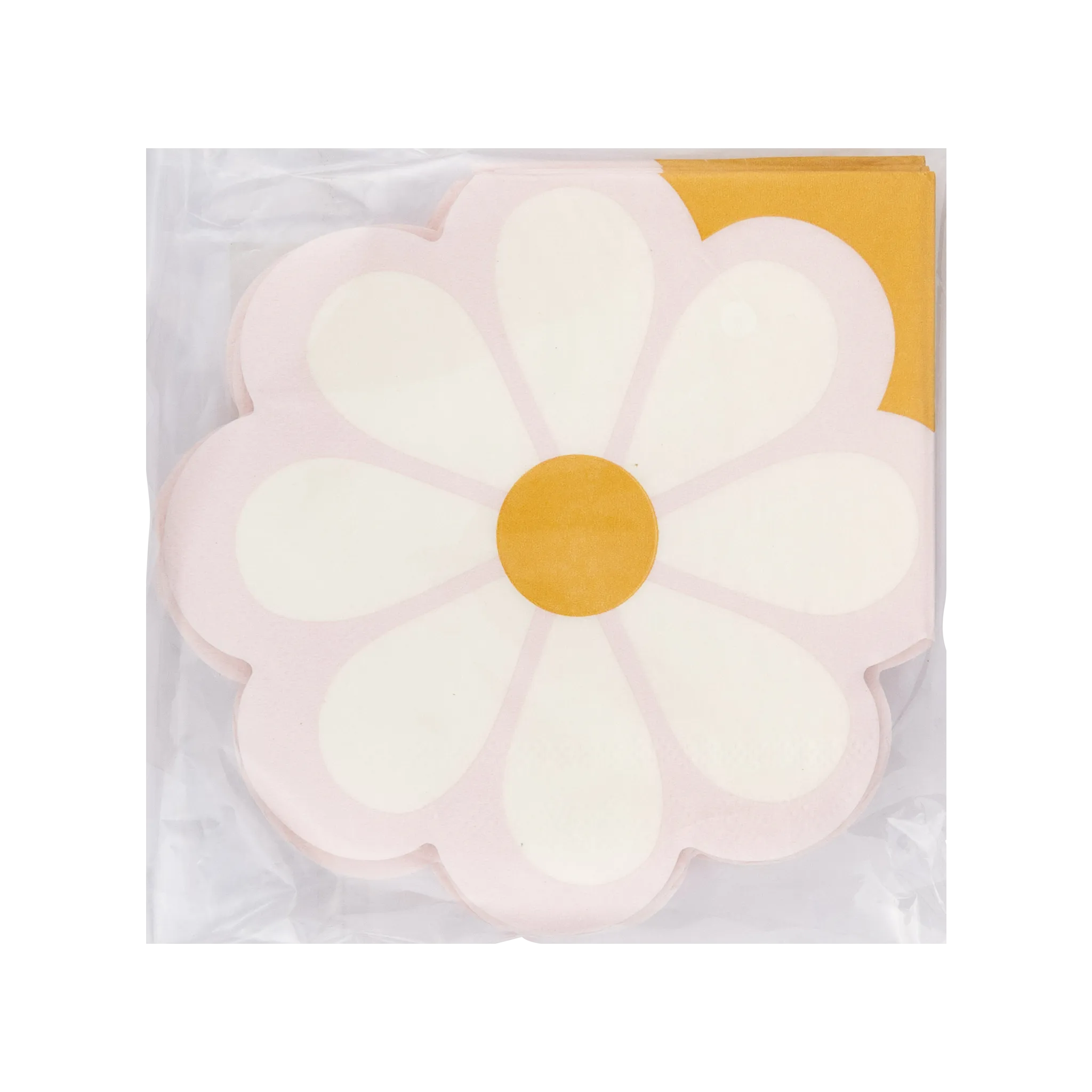 Disco Daisy Shaped Cocktail Napkin