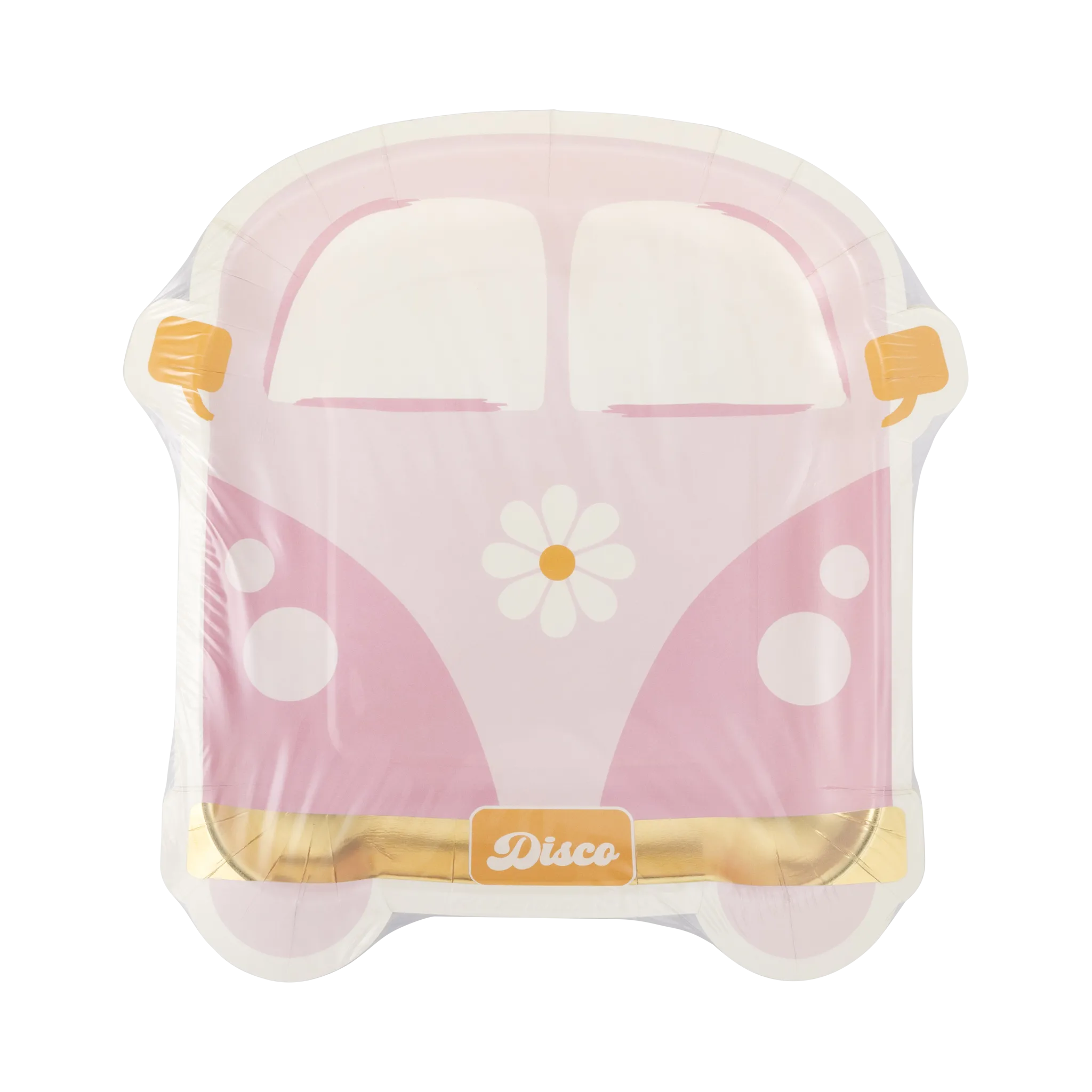 Disco Daisy Van Shaped Paper Plate