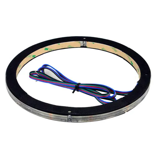 DS18 Single 8" Speaker Ring RGB LED 1/2" Spacer Waterproof Light LRING8