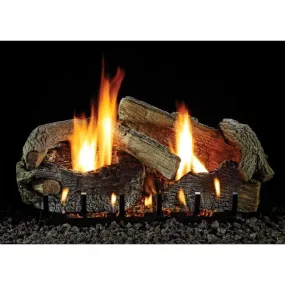 Empire White Mountain Hearth Stacked Aged Oak 30-inch Refractory Log Set LS30SRAO
