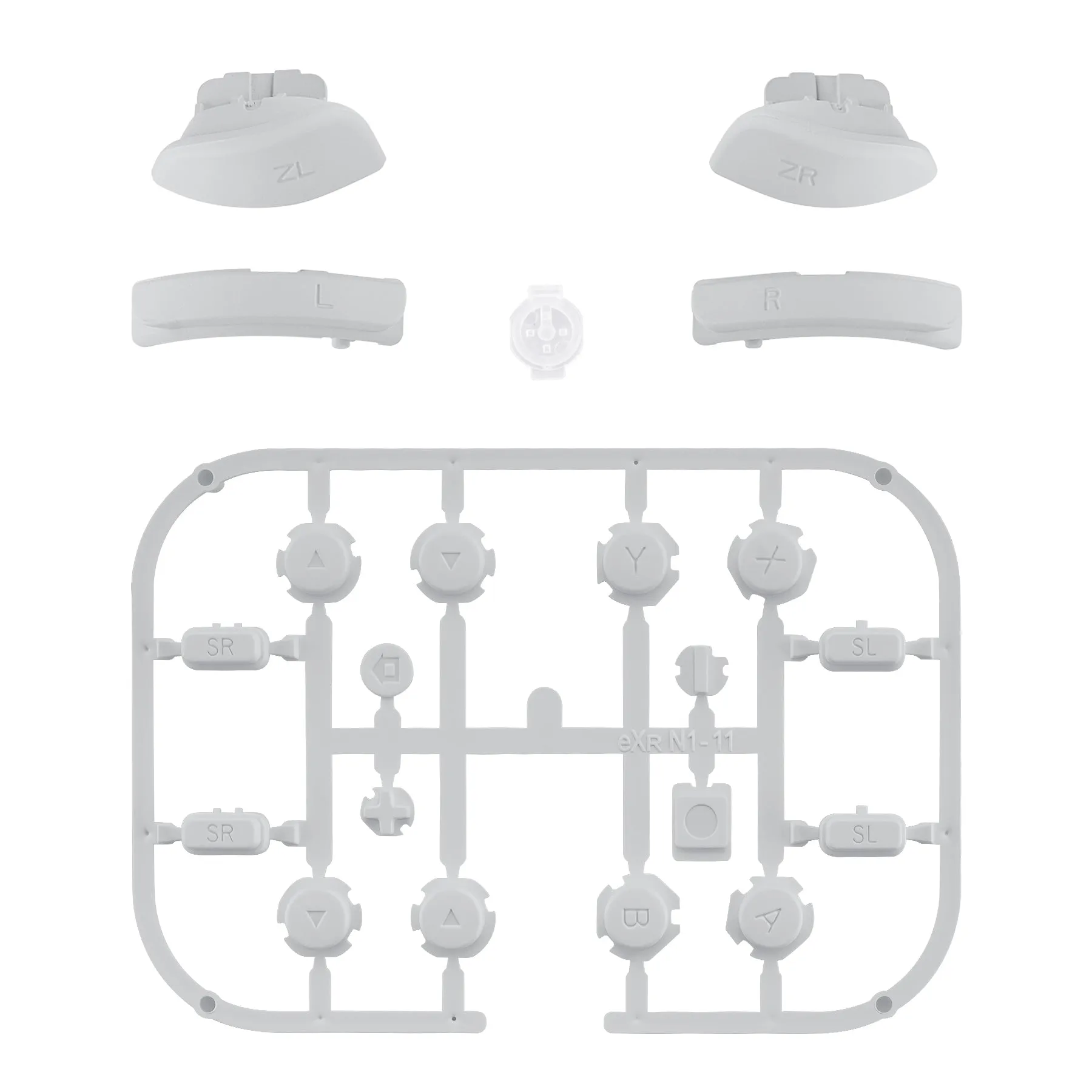 eXtremeRate Rhapsody Violet Replacement ABXY Direction Keys SR SL L R ZR ZL Trigger Buttons Springs, Full Set Buttons Repair Kits with Tools for NS Switch JoyCon & OLED JoyCon - JoyCon Shell NOT Included - AJ221