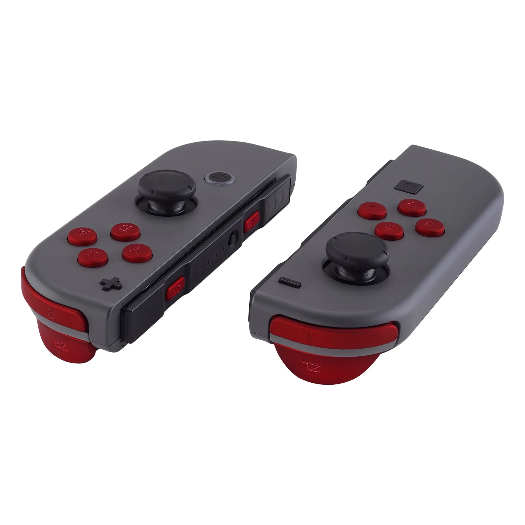 eXtremeRate Soft Touch Red Replacement ABXY Direction Keys SR SL L R ZR ZL Trigger Buttons Springs, Full Set Buttons Repair Kits with Tools for NS Switch JoyCon & OLED JoyCon - JoyCon Shell NOT Included- AJ202