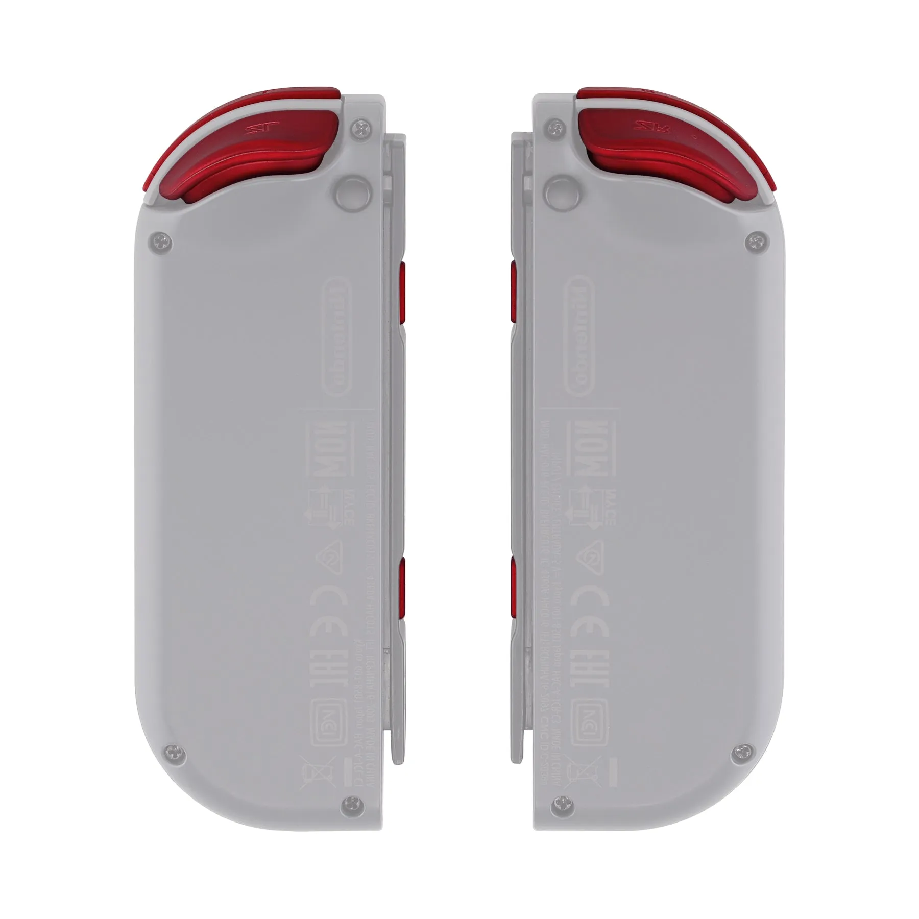 eXtremeRate Soft Touch Red Replacement ABXY Direction Keys SR SL L R ZR ZL Trigger Buttons Springs, Full Set Buttons Repair Kits with Tools for NS Switch JoyCon & OLED JoyCon - JoyCon Shell NOT Included- AJ202