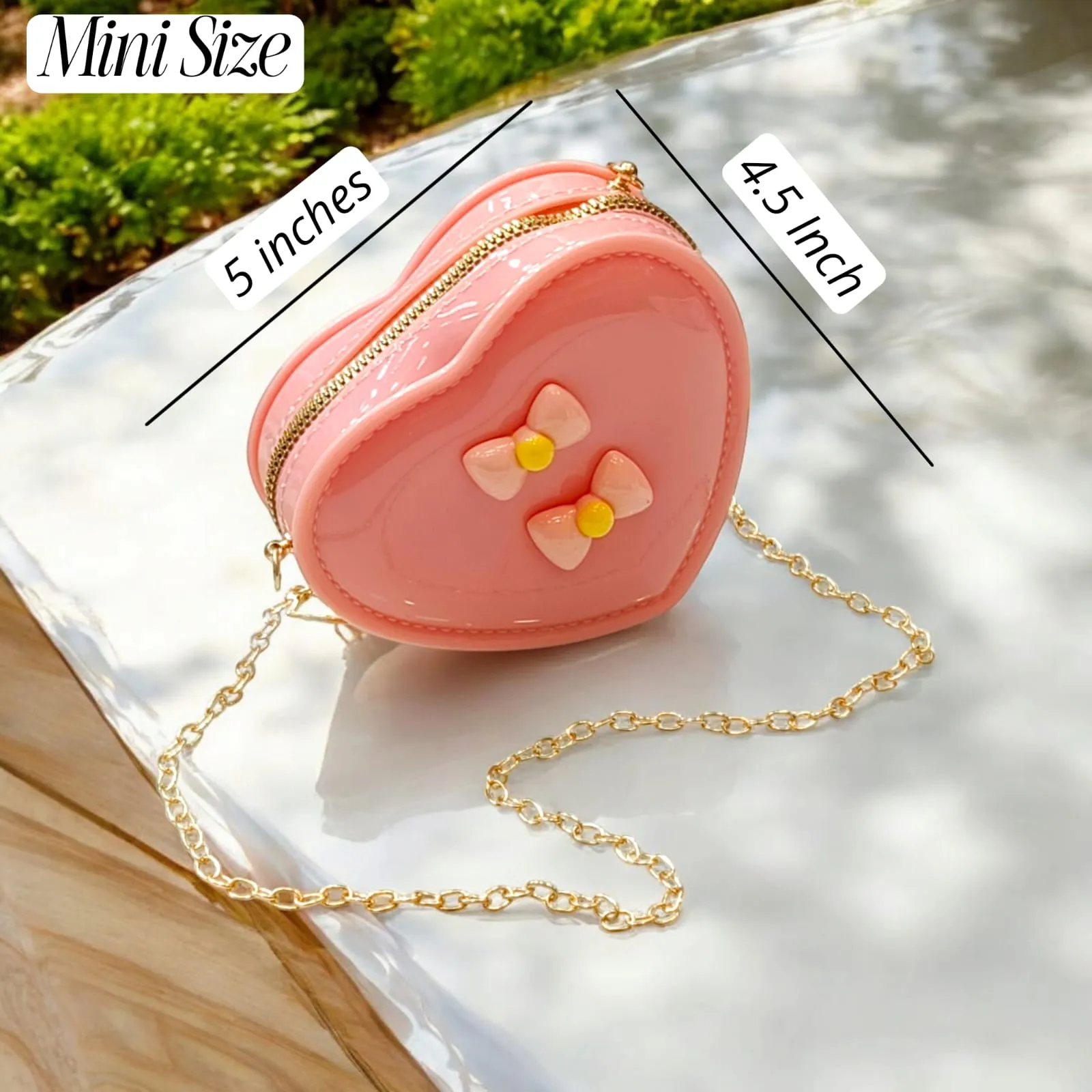 Fibre Jelly Heart Sling Bag