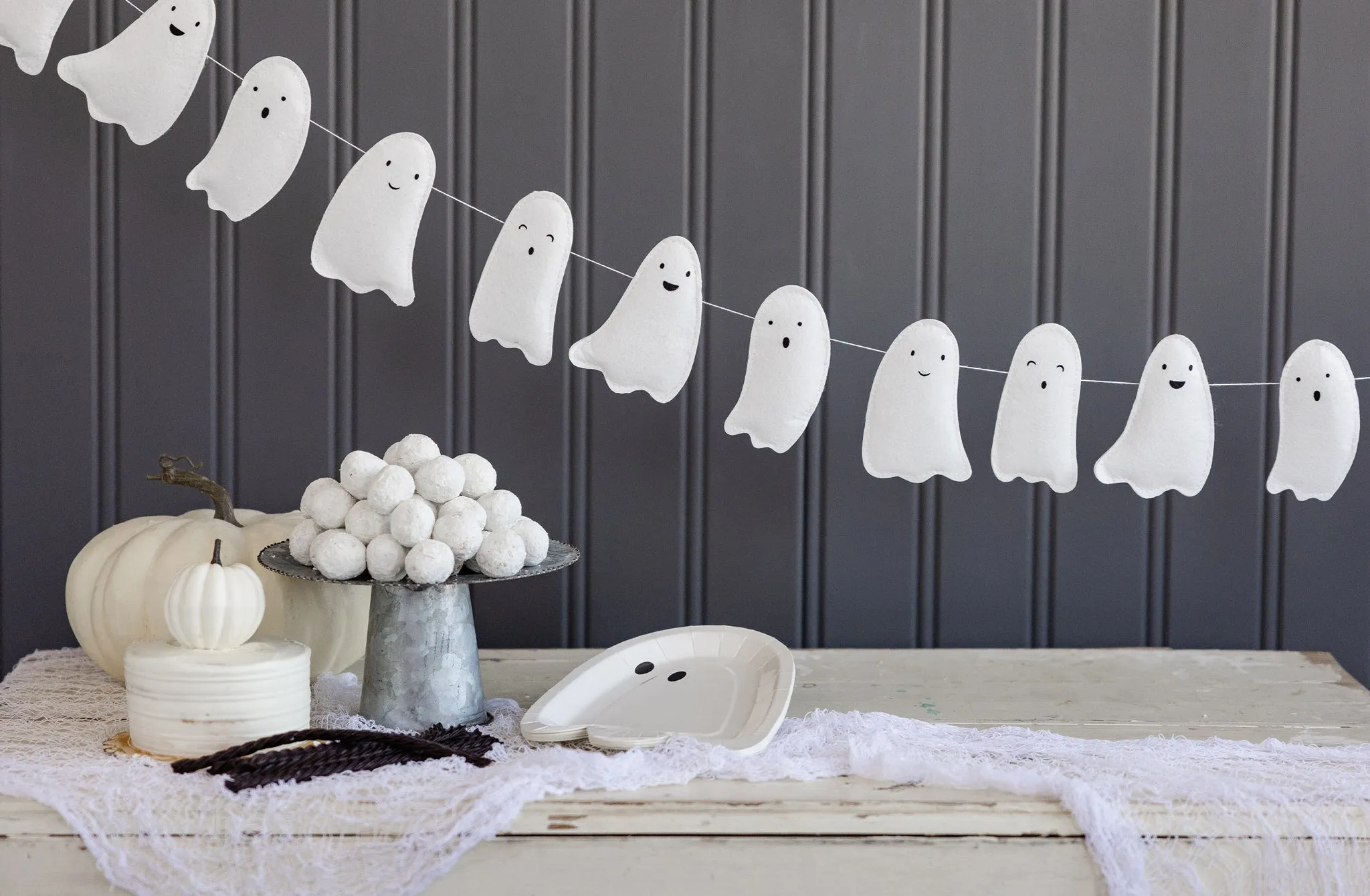 Ghost Puffy Felt Banner