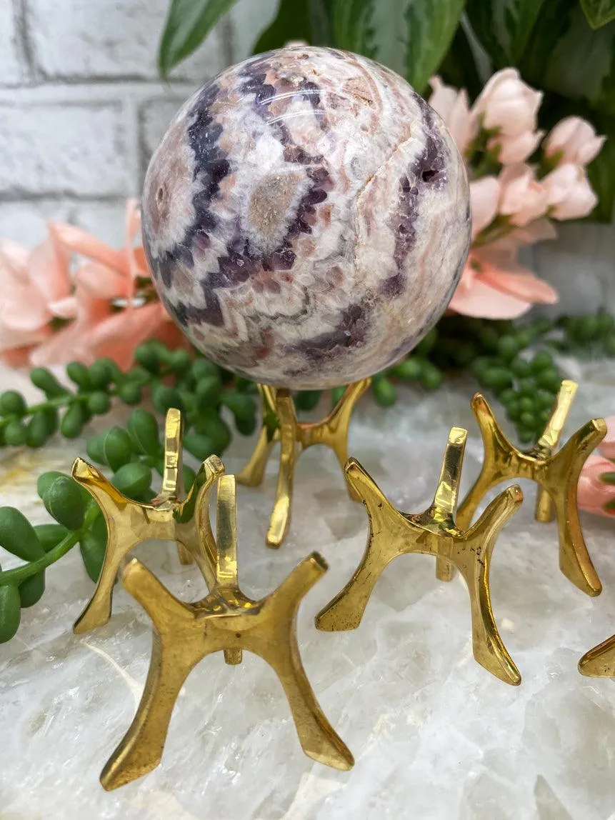 Gold Metal Sphere Stands