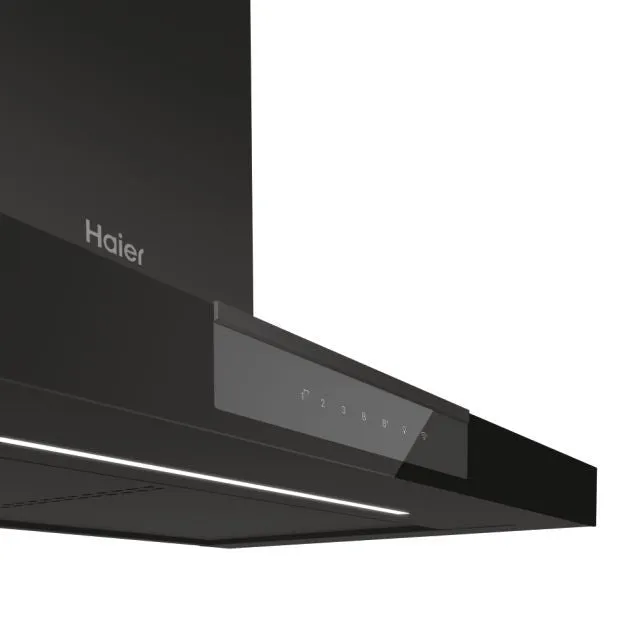 Haier I-Link 90CM Chimney Cooker Hood - Black | HATS9DS46BWIFI