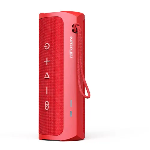 HiFuture Ripple Outdoor Bluetooth Speaker Red - Portable Sound