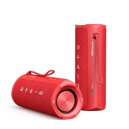 HiFuture Ripple Outdoor Bluetooth Speaker Red - Portable Sound