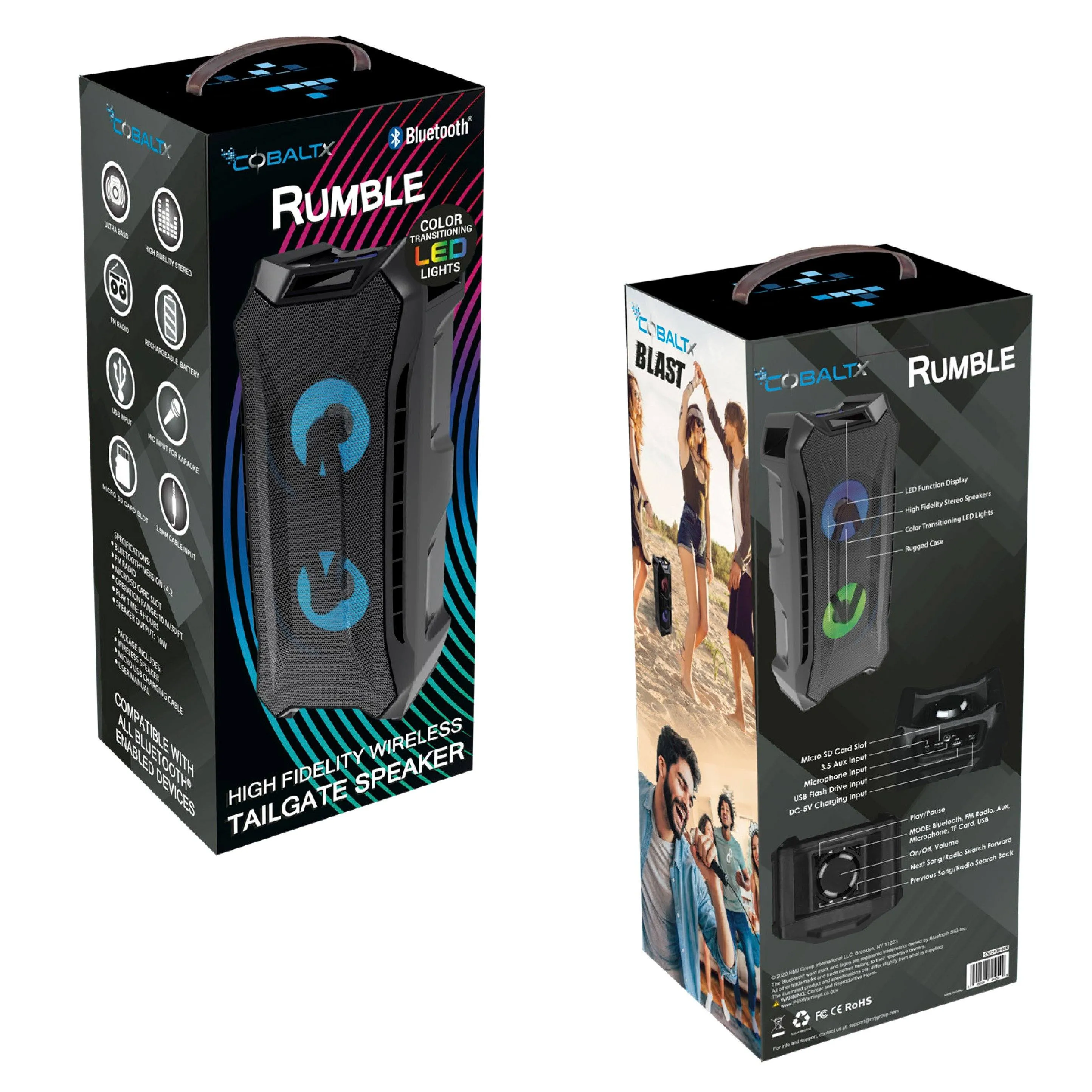 High Fidelity Wireless Tailgate LED Speaker