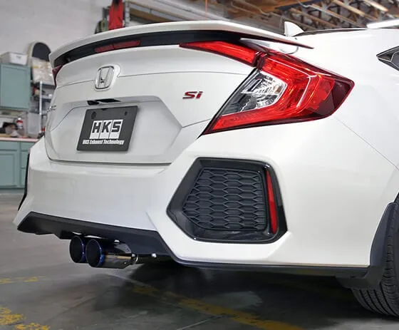 HKS 2017-2021 Honda Civic Si Sedan Hi-Power Muffler Cat-Back Exhaust