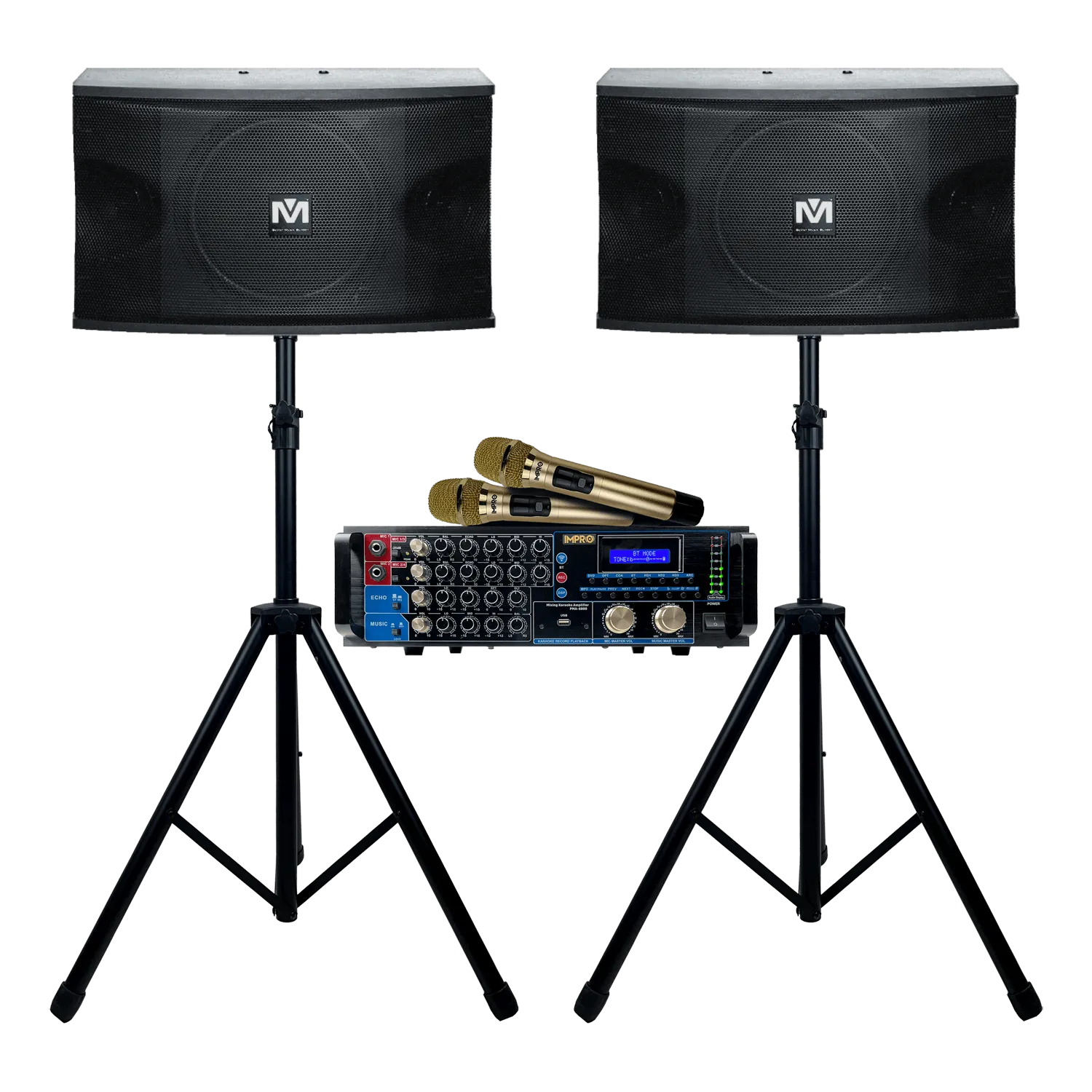 Holiday Encore Bundle 1: Mixing Amplifier, Speakers, Microphones, and Accessories (4 items)