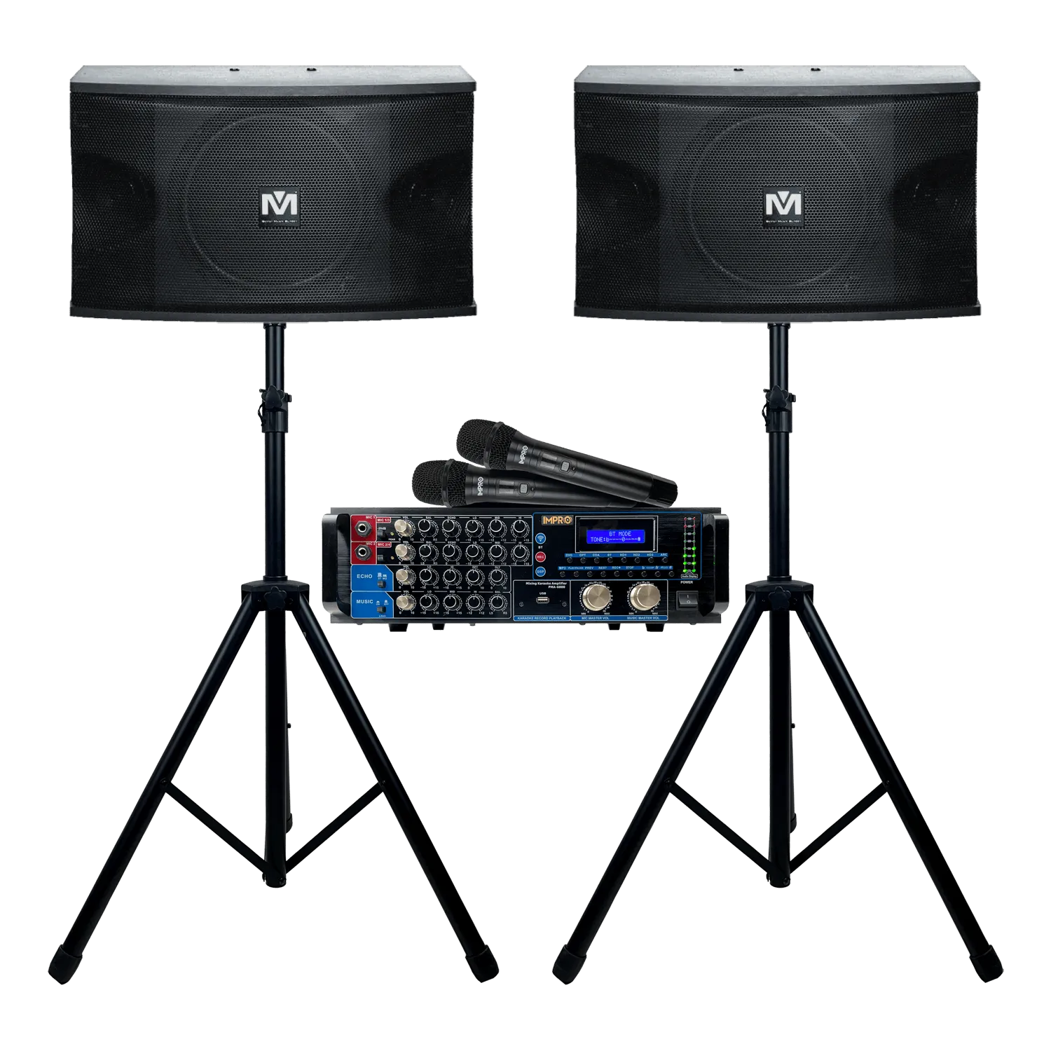 Holiday Encore Bundle 1: Mixing Amplifier, Speakers, Microphones, and Accessories (4 items)